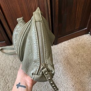 Olive green cross body purse